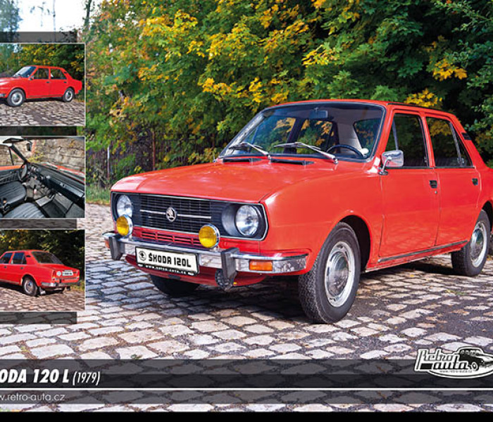 Puzzle - Retro-auta - Puzzle Skoda 120 L (1979)