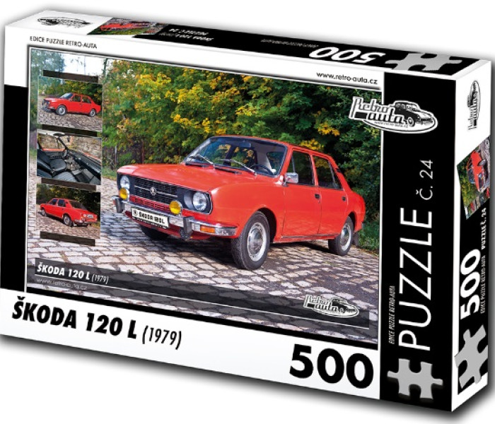 Puzzle - Retro-auta - Puzzle Skoda 120 L (1979)