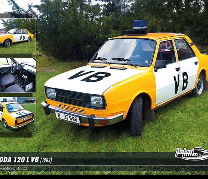 Puzzle - Retro-auta - Puzzle Skoda 120 L VB (1983)