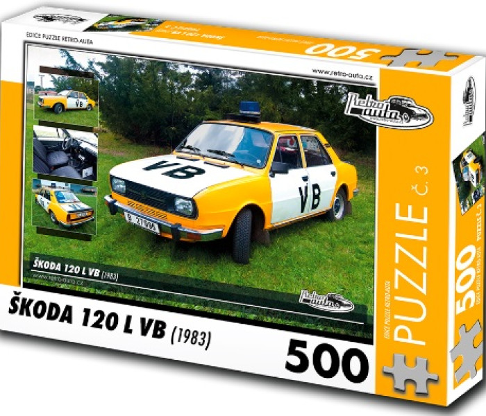 Puzzle - Retro-auta - Puzzle Skoda 120 L VB (1983)