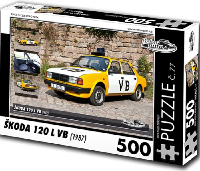 Puzzle - Retro-auta - Puzzle Skoda 120 L VB (1987)