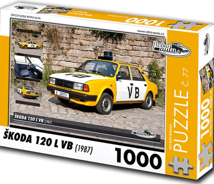 Puzzle - Retro-auta - Puzzle Skoda 120 L VB (1987)