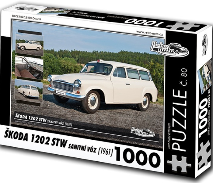 Puzzle - Retro-auta - Puzzle Skoda 1202 STW (1961)