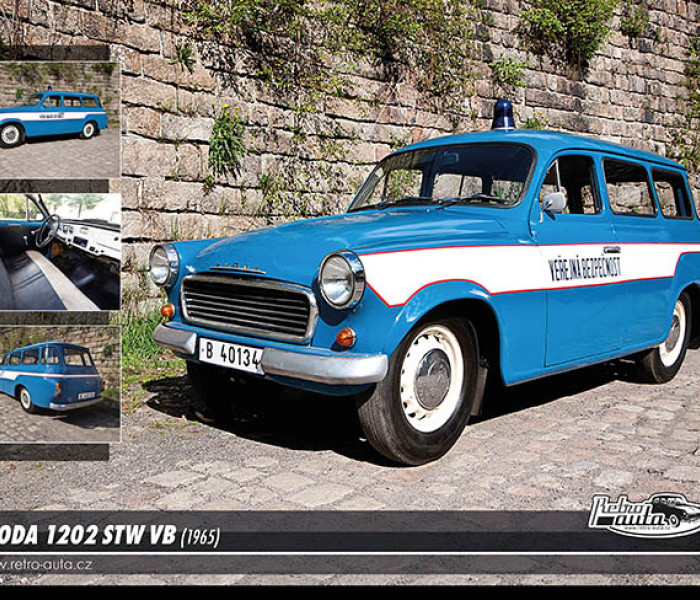 Puzzle - Retro-auta - Puzzle Skoda 1202 STW VB (1965)