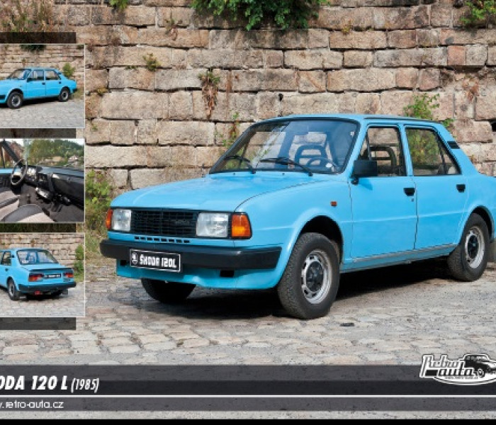 Puzzle - Retro-auta - Puzzle Skoda 120L (1985)