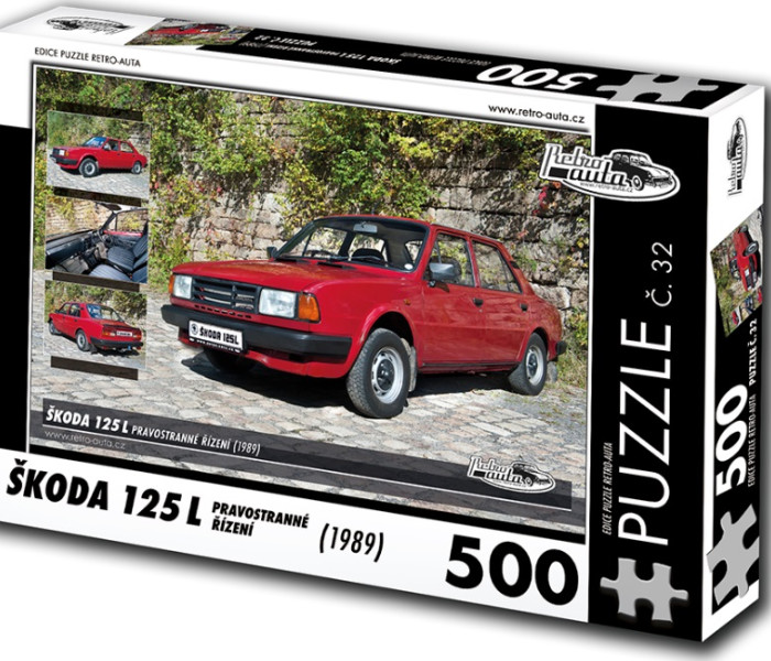 Puzzle - Retro-auta - Puzzle Skoda 125 L (1989)