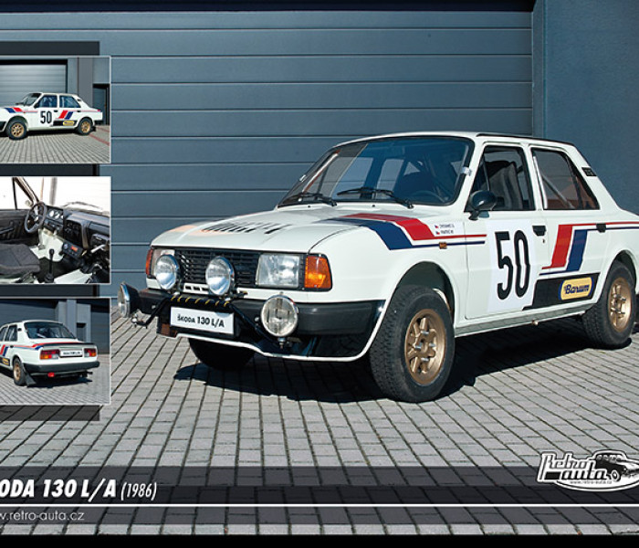 Puzzle - Retro-auta - Puzzle Skoda 130 LA (1986)