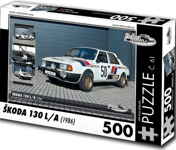 Puzzle - Retro-auta - Puzzle Skoda 130 LA (1986)