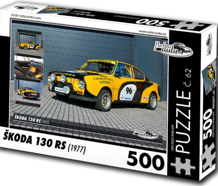 Puzzle - Retro-auta - Puzzle Skoda 130 RS (1977)