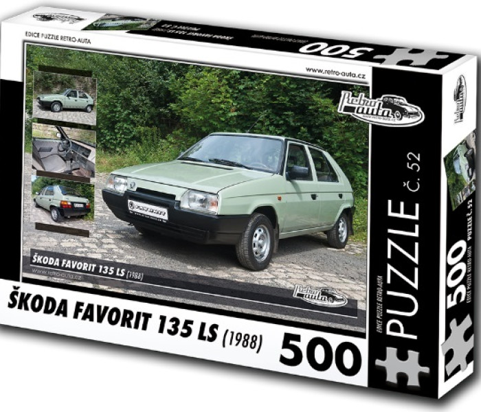 Puzzle - Retro-auta - Puzzle Skoda Favorit 135 LS (1988)