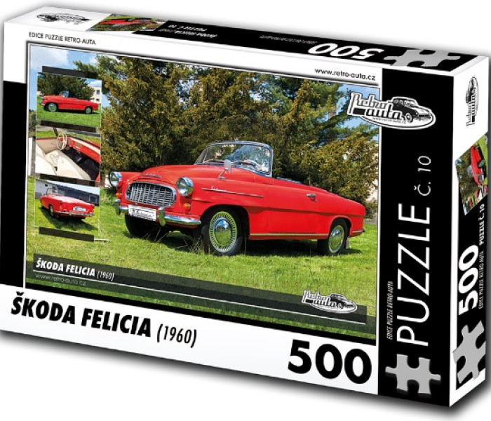 Puzzle - Retro-auta - Puzzle Skoda Felicia (1960)