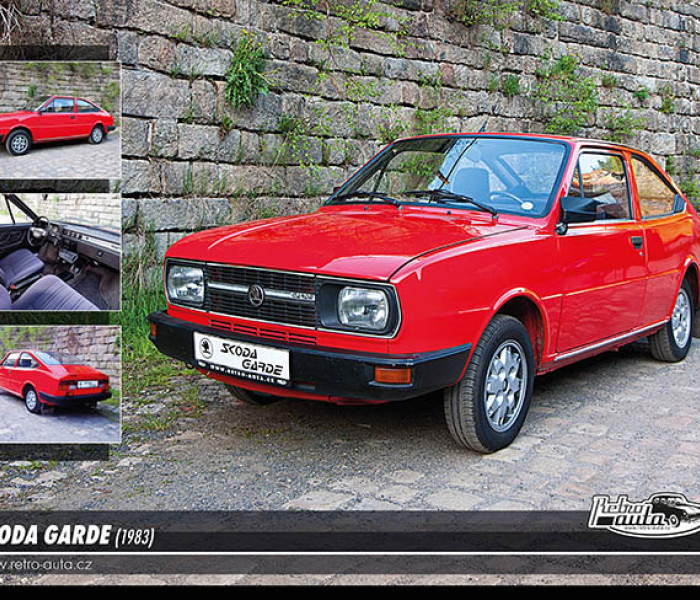 Puzzle - Retro-auta - Puzzle Skoda Garde (1983)