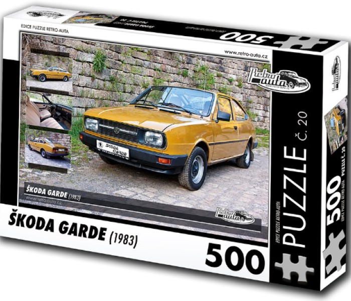 Puzzle - Retro-auta - Puzzle Skoda Garde (1983)