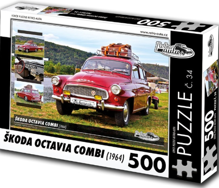 Puzzle - Retro-auta - Puzzle Skoda Octavia Combi (1964)