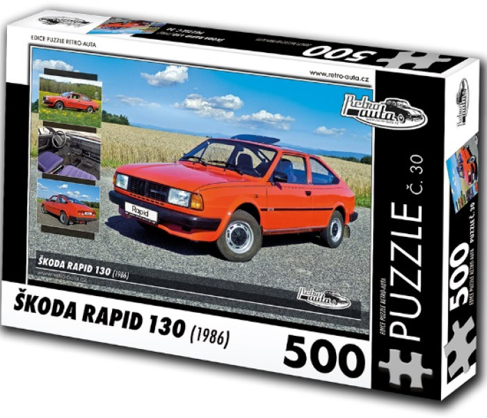 Puzzle - Retro-auta - Puzzle Skoda Rapid 130 (1986)