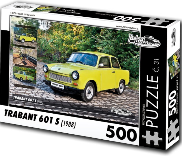 Puzzle - Retro-auta - Puzzle Trabant 601 S (1988)