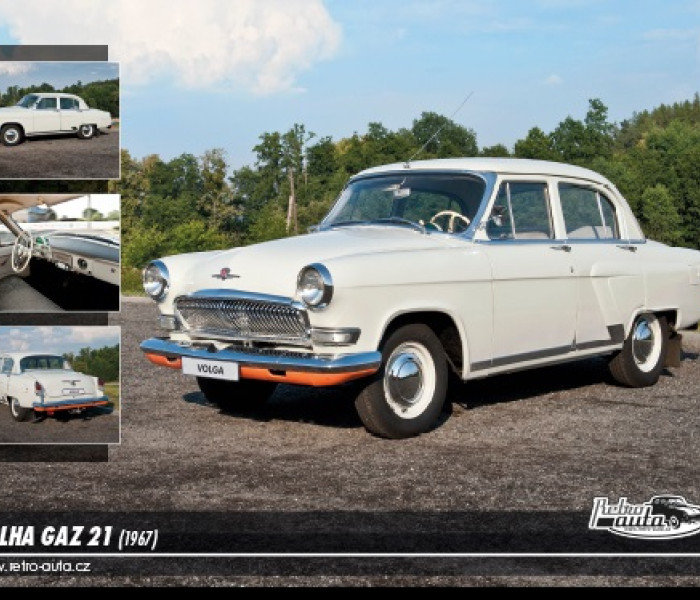 Puzzle - Retro-auta - Puzzle Volha GAZ 21 (1967)