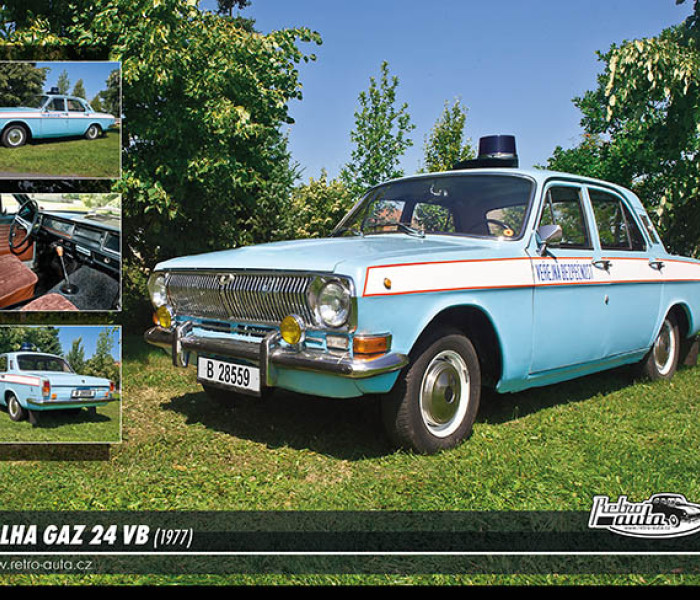 Puzzle - Retro-auta - Puzzle Volha GAZ 24 VB (1977)