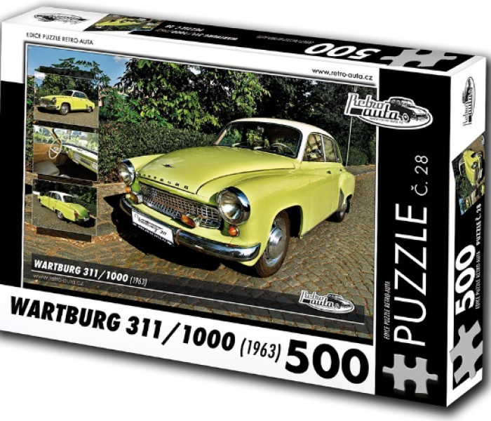 Puzzle - Retro-auta - Puzzle Wartburg 311/1000 (1963)