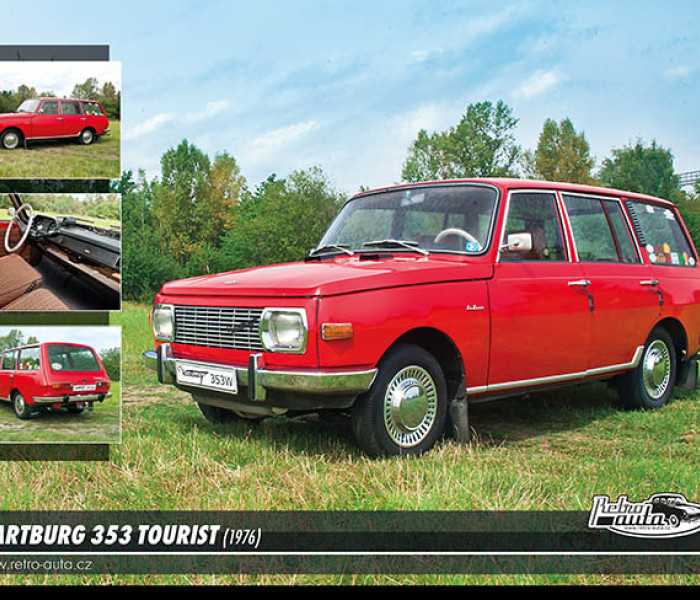 Puzzle - Retro-auta - Puzzle Wartburg 353 Tourist (1976)