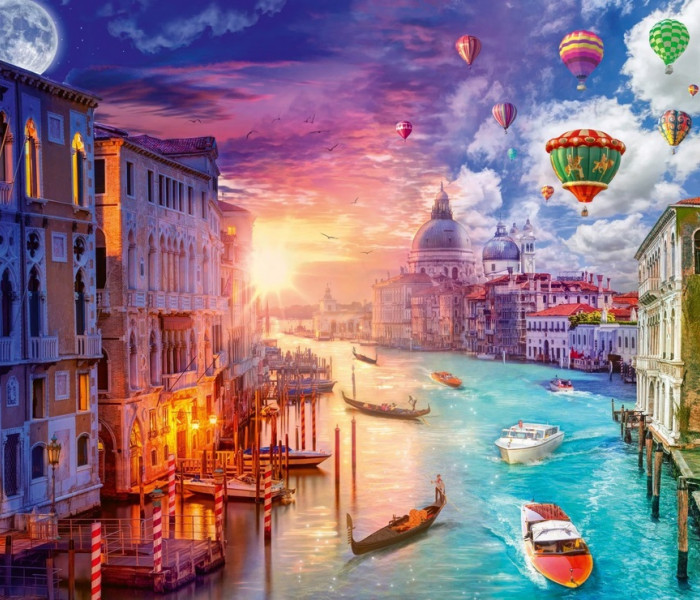 Puzzle - Schmidt - Velence - nappal és éjszaka