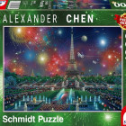 Puzzle - Schmidt - Tűzijáték Párizs felett