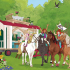 Puzzle - Schmidt - Lovaglás + Schleich figura