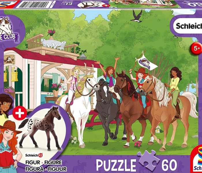Puzzle - Schmidt - Lovaglás + Schleich figura