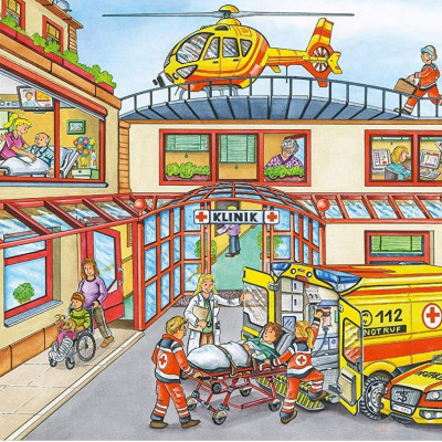 Mentők + helikopter modell