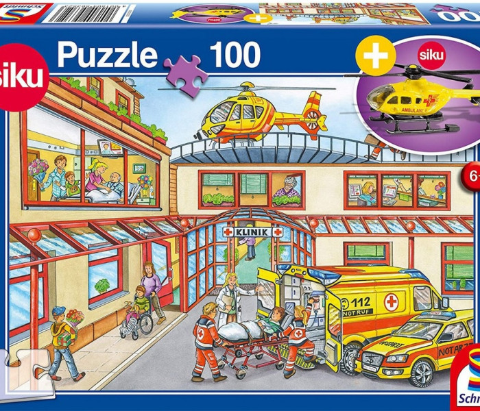 Puzzle - Schmidt - Mentők + helikopter modell
