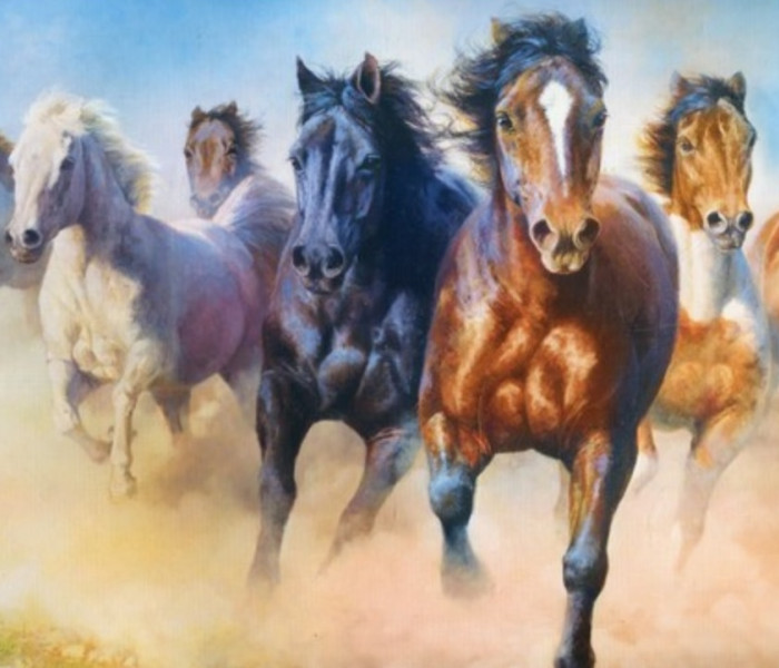 Puzzle - Trefl - Vágtázó lovak