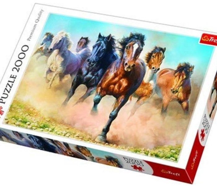 Puzzle - Trefl - Vágtázó lovak