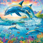 Puzzle - Trefl - Delfin család