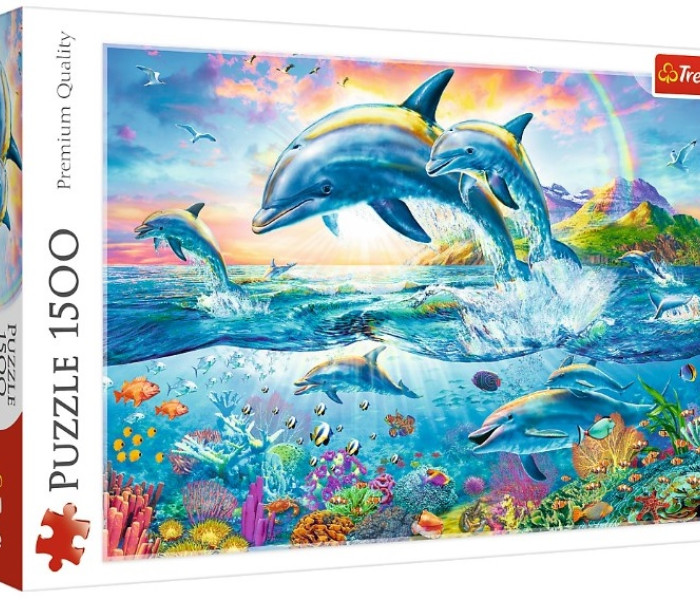 Puzzle - Trefl - Delfin család