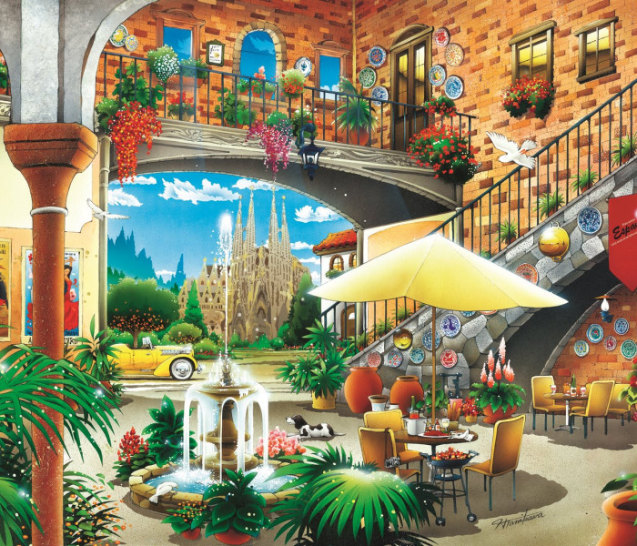 Puzzle - Trefl - Barcelona látképe