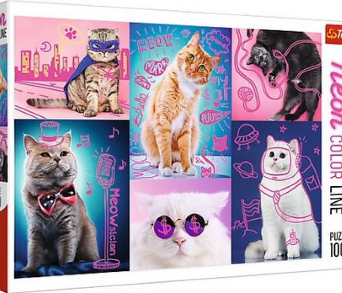 Puzzle - Trefl - Szuper macskák