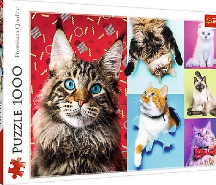 Puzzle - Trefl - Boldog cicák