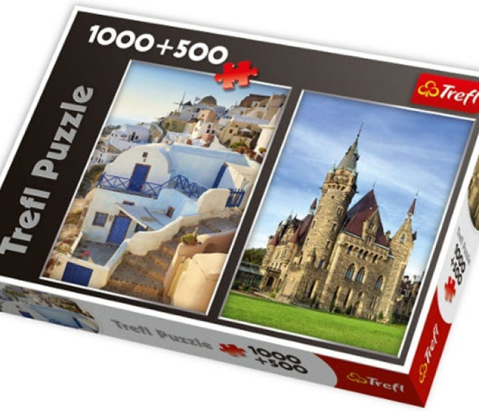 Puzzle - Trefl - Moszna kastély / Santorini